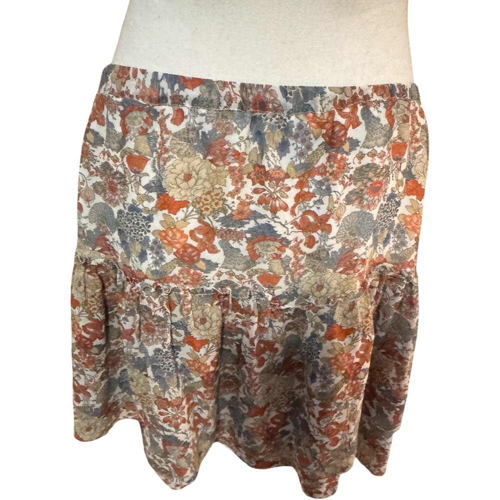 Frye Multicolor Floral Mini Skirt